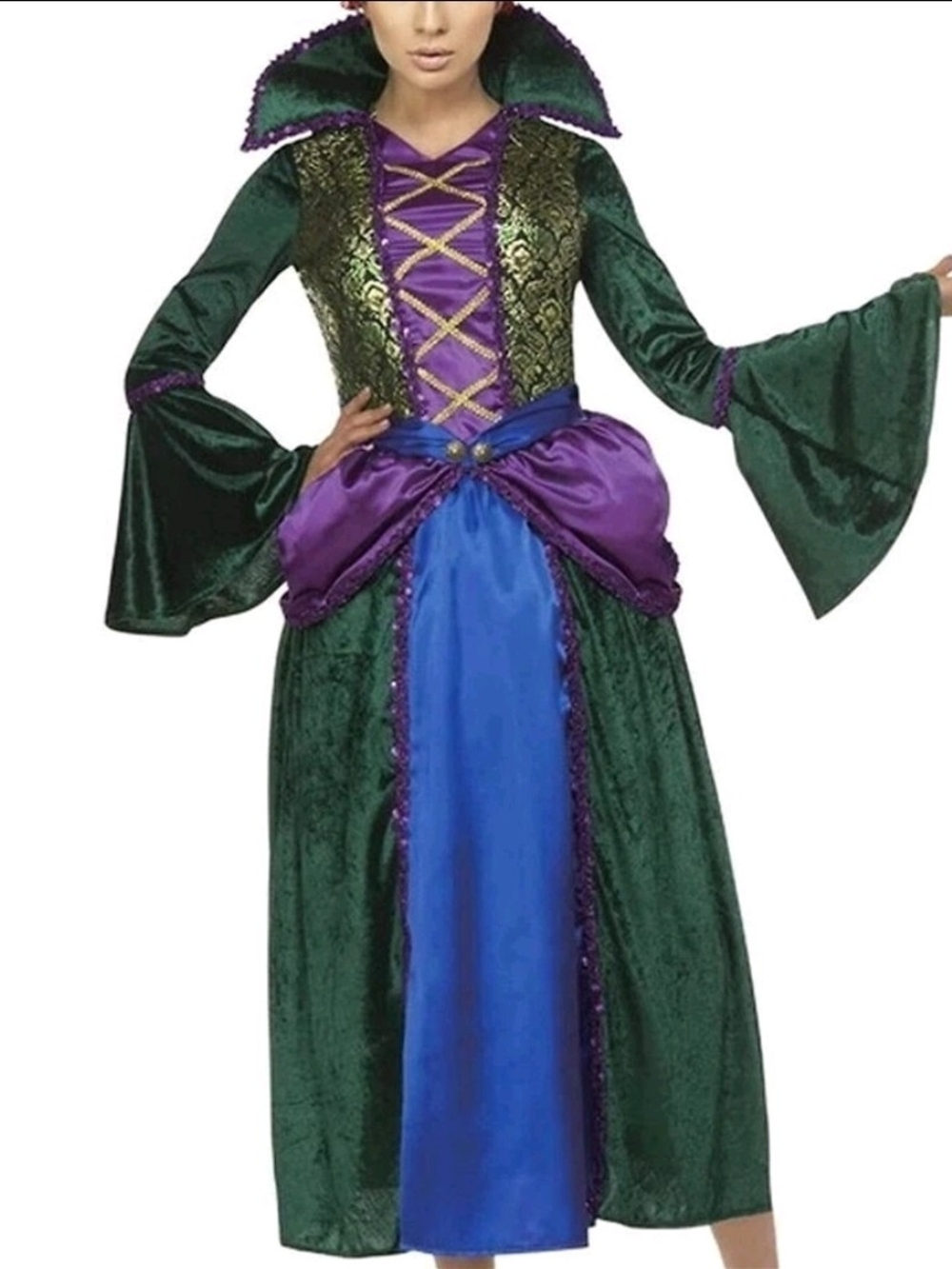 Green and Purple Medieval Princess Costume